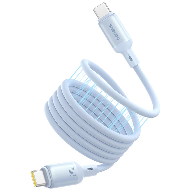 Дата кабель Baseus PicoGo Magnetic Liquid Silicone Type-C to Type-C 240W (1m) (P10376800) на малюнкі №2