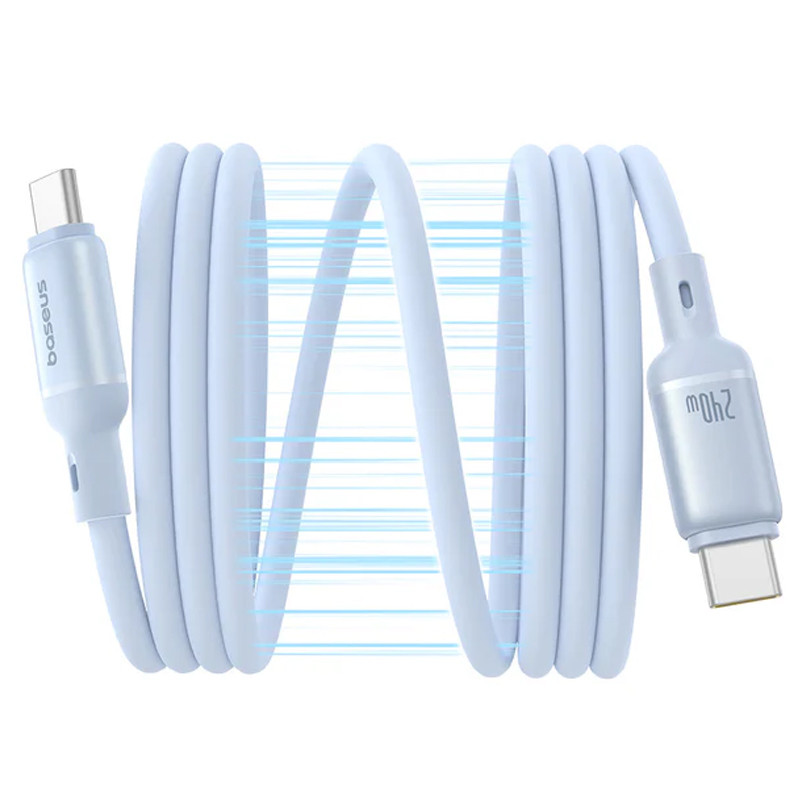 Дата кабель Baseus PicoGo Magnetic Liquid Silicone Type-C to Type-C 240W (1m) (P10376800) на малюнкі №3