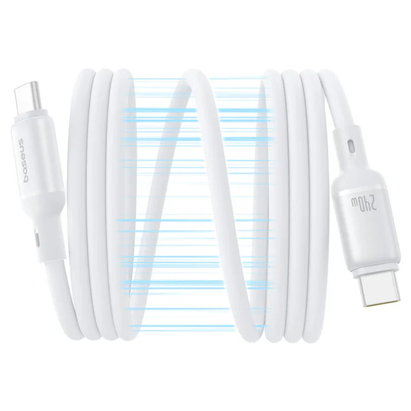 Дата кабель Baseus PicoGo Magnetic Liquid Silicone Type-C to Type-C 240W (1m) (P10376800) на малюнкі №2