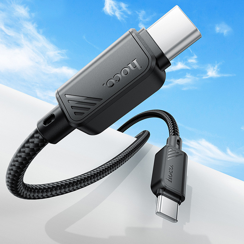 Дата кабель Hoco X113 Beneficio Type-C to Type-C 60W (1m) на малюнкі №3