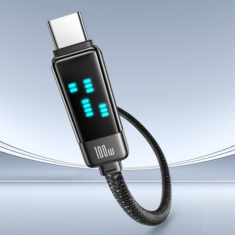 Дата кабель Usams US-SJ744 Meteor Ser. Type-C to Type-C 100W (1.2m) на малюнкі №3