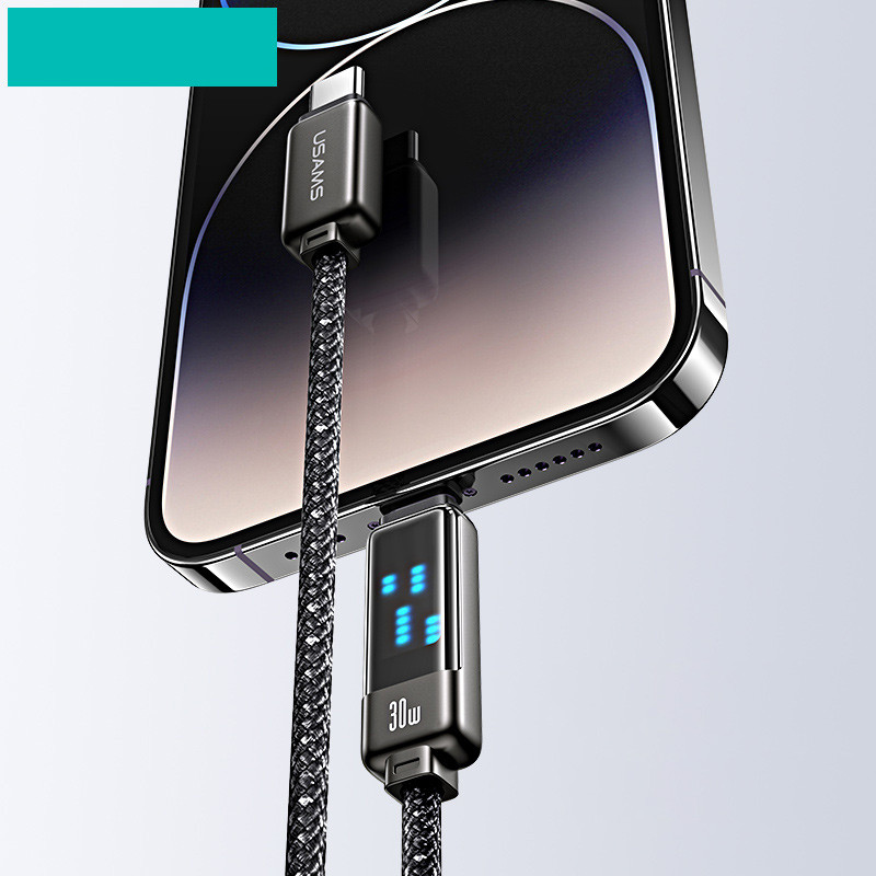 Дата кабель Usams US-SJ744 Meteor Ser. Type-C to Type-C 100W (1.2m) на малюнкі №6