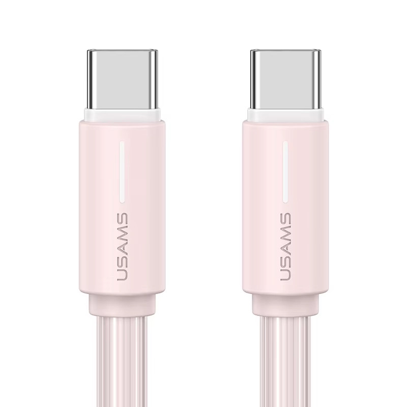 Дата кабель Usams US-SJ734 Bicolor Charging YR Ser. Type-C to Type-C 60W (1m) на малюнкі №1