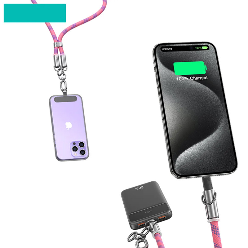 Дата кабель-шнурок Usams US-SJ745 Type-C to Type-C 60W (1.2m) на малюнкі №2