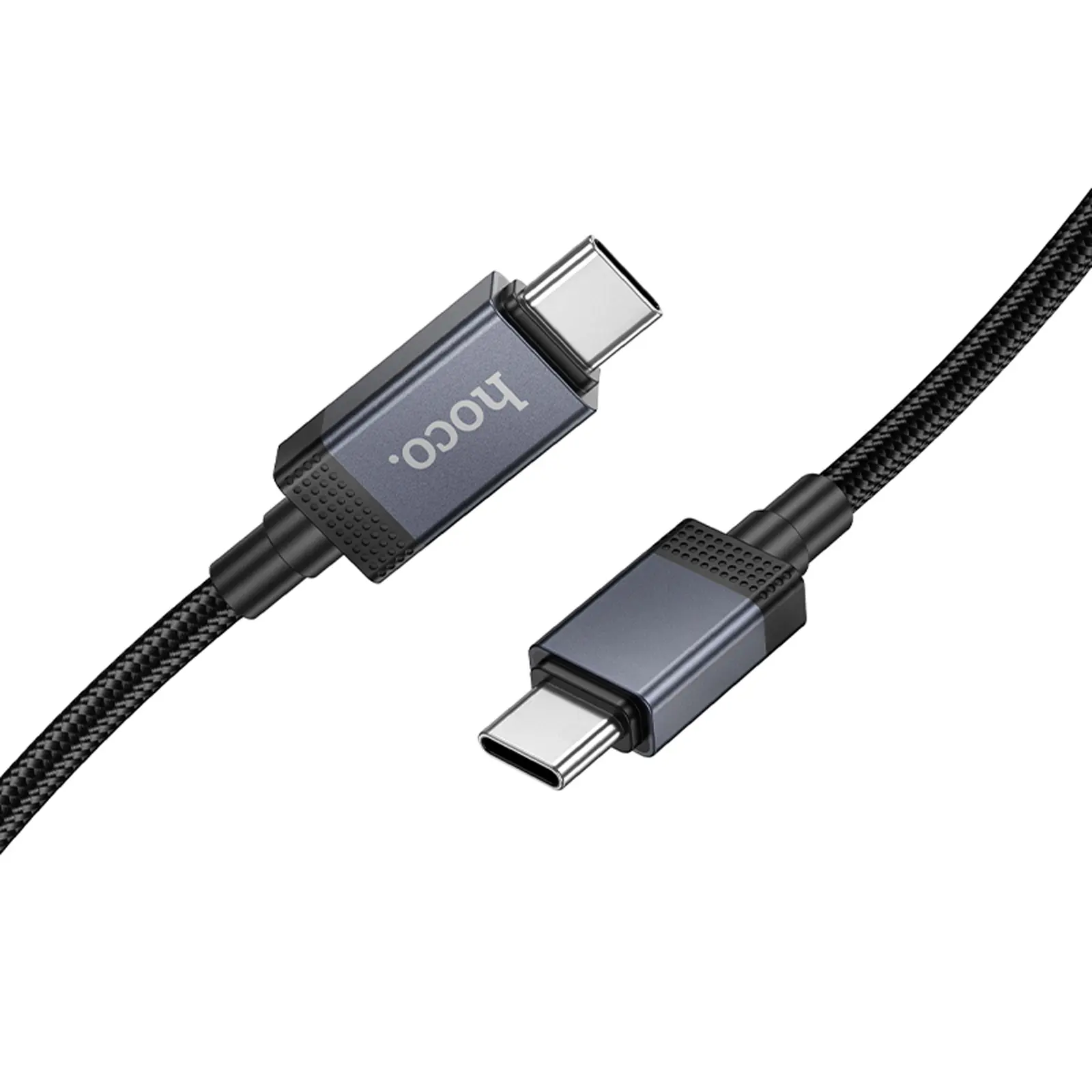 Дата кабель Hoco X118 Generous with display Type-C to Type-C 60W (1m), Black 2, купить оптом с доставкой