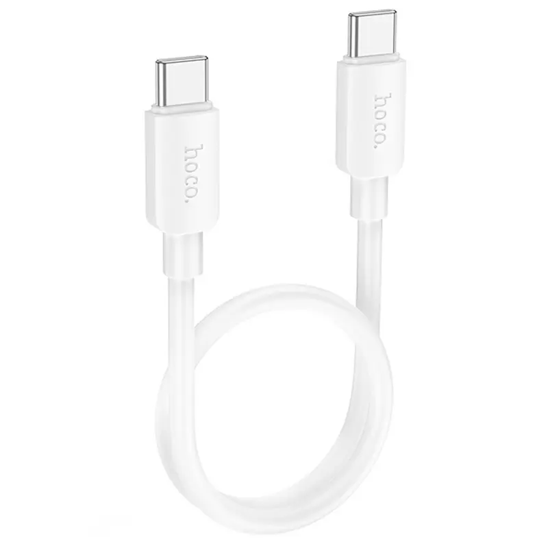 Дата кабель Hoco X96 Hyper Type-C to Type-C 60W (0.25m), White, купить оптом с доставкой