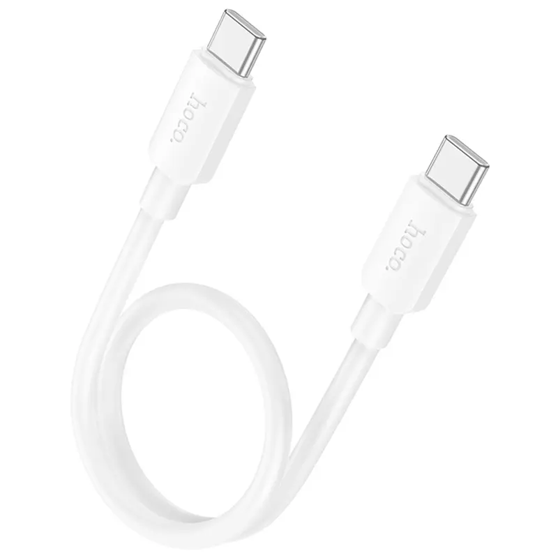 Дата кабель Hoco X96 Hyper Type-C to Type-C 60W (0.25m), White 1, купить оптом с доставкой