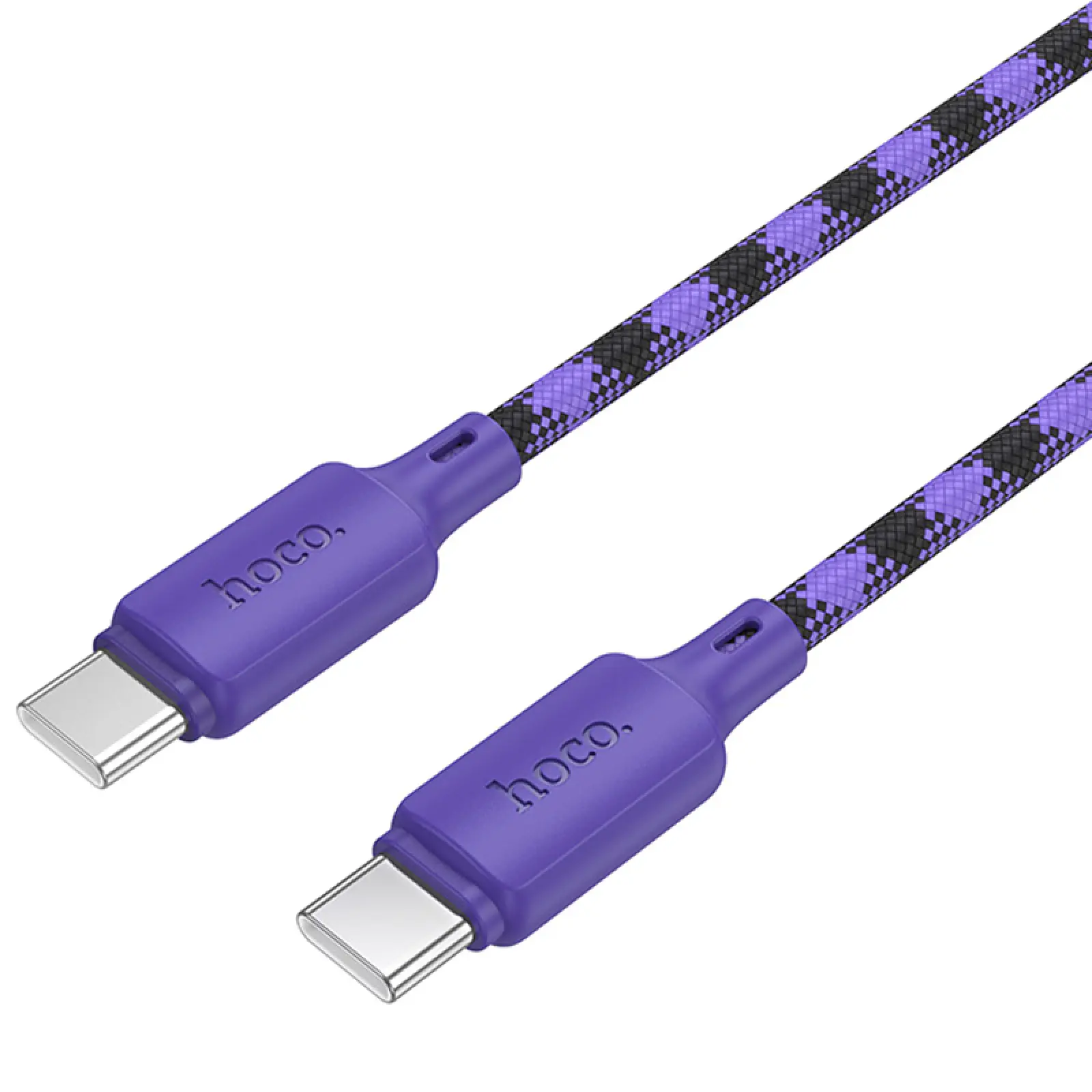 Дата кабель Hoco X116 Meridian Type-C to Type-C 60W (1m), Gradient Purple Mix 3, купити оптом з доставкою