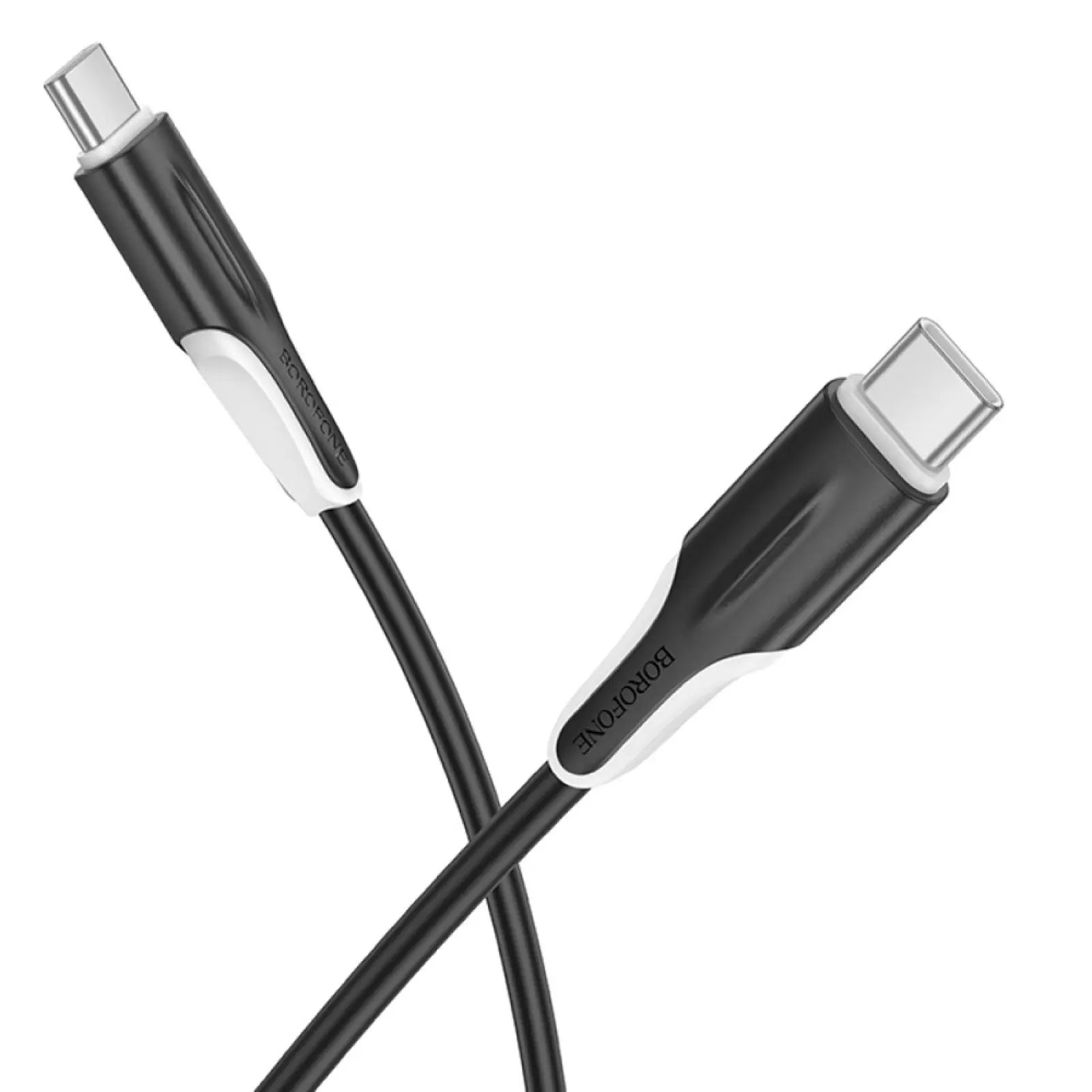 Дата кабель Borofone BX119 New Type-C to Type-C 60W (1m), Black 1, купить оптом с доставкой