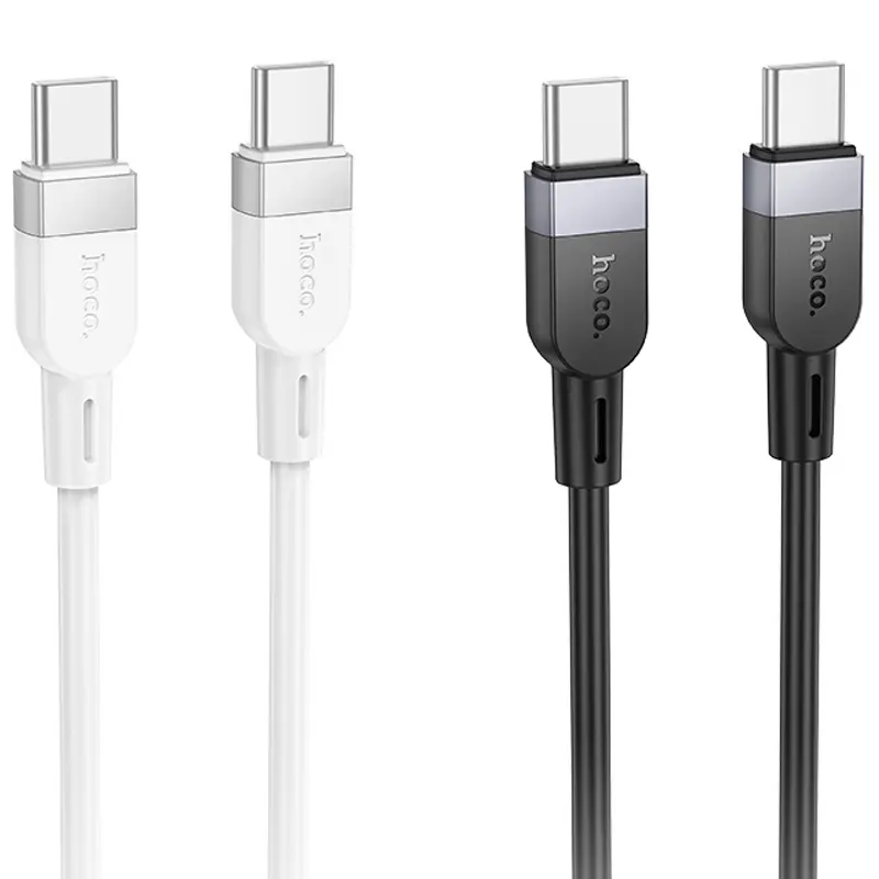 Дата кабель Hoco X109 Energy silicone Type-C to Type-C 60W (1m), купить оптом с доставкой