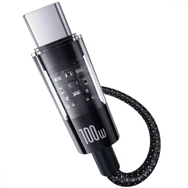Дата кабель Baseus Gem Fast Charging Type-C to Type-C 100W (2m) (P10373000111-01), Cluster Black 2, купить оптом с доставкой