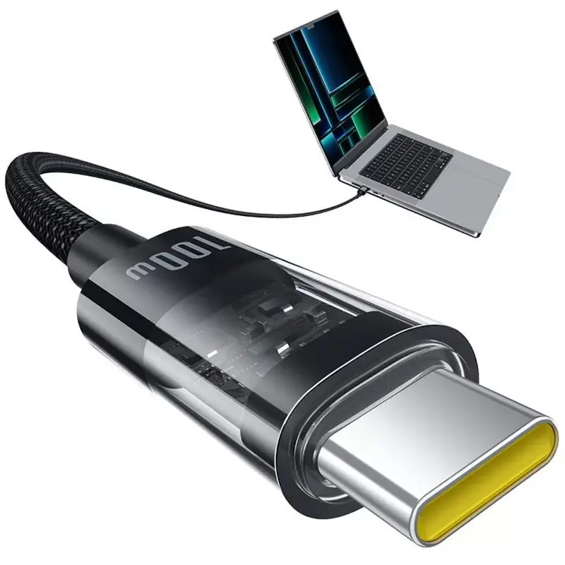 Дата кабель Baseus Gem Fast Charging Type-C to Type-C 100W (2m) (P10373000111-01), Cluster Black 3, купить оптом с доставкой