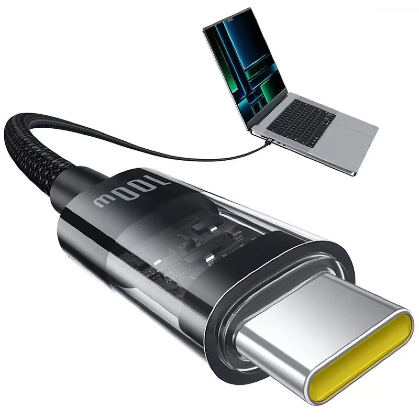 Дата кабель Baseus Gem Fast Charging Type-C to Type-C 100W (2m) (P10373000111-01), Cluster Black 3, купить оптом с доставкой