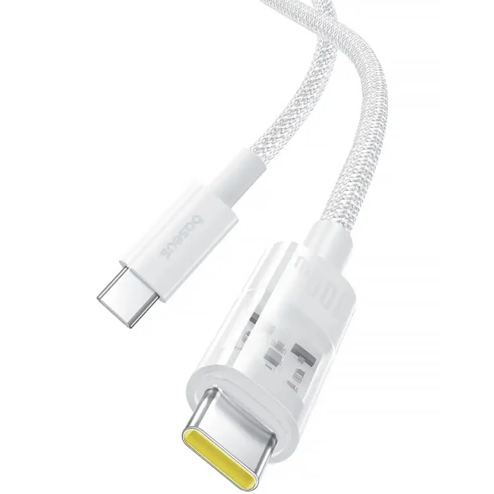 Дата кабель Baseus Gem Fast Charging Type-C to Type-C 100W (2m) (P10373000111-01), Moon White 3, купить оптом с доставкой