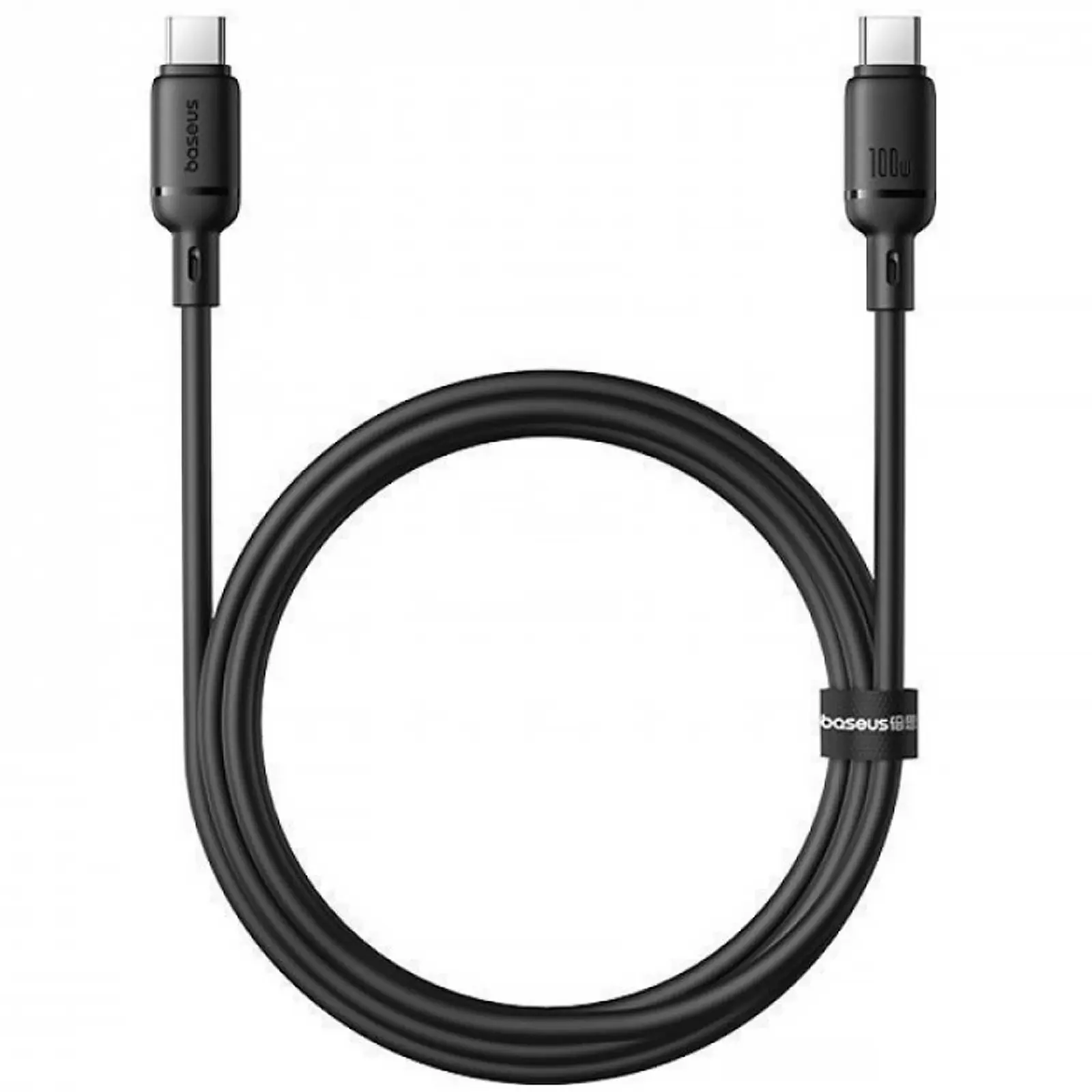 Дата кабель Baseus Silky Series OS Fast Charging Type-C to Type-C 100W (2m) (P10377704), Cluster Black 1, купить оптом с доставкой