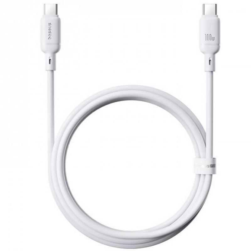Дата кабель Baseus Silky Series OS Fast Charging Type-C to Type-C 100W (2m) (P10377704) на малюнкі №2