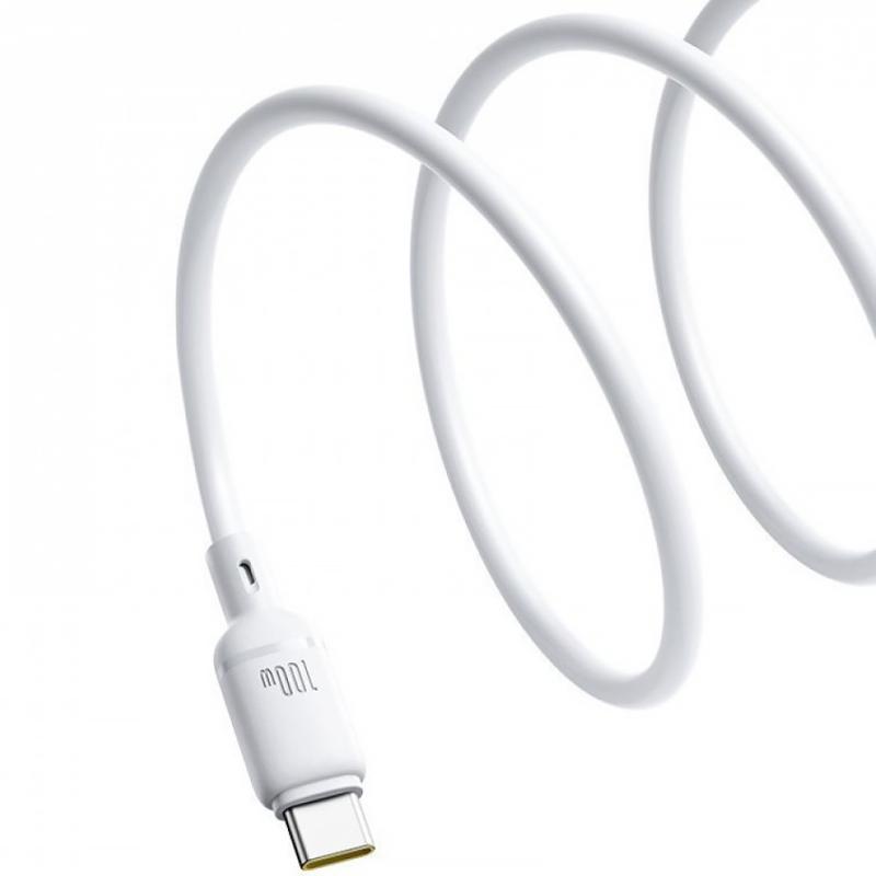 Дата кабель Baseus Silky Series OS Fast Charging Type-C to Type-C 100W (2m) (P10377704) на малюнкі №3