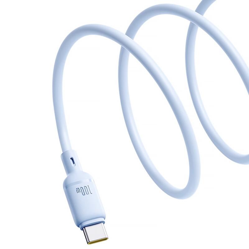 Дата кабель Baseus Silky Series OS Fast Charging Type-C to Type-C 100W (1m) (P10377704) на малюнкі №2