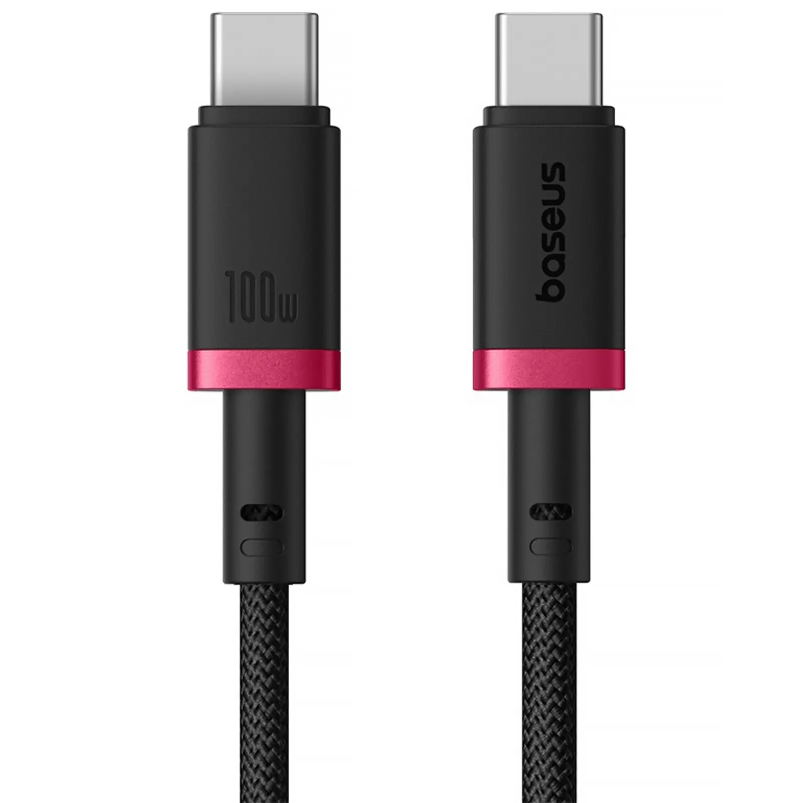 Дата кабель Baseus Dura Series Fast Charging Type-C to Type-C 100W (2m) (P10377803), Red / Black, купити оптом з доставкою