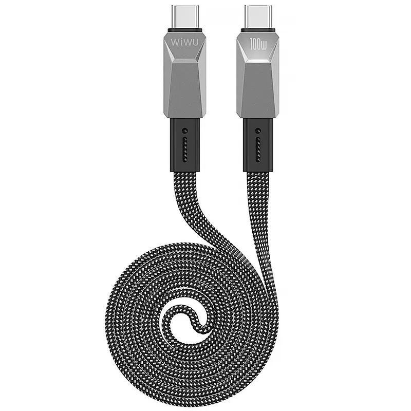 Дата кабель WIWU C078 Type-C to Type-C 100W (1m), купить оптом с доставкой
