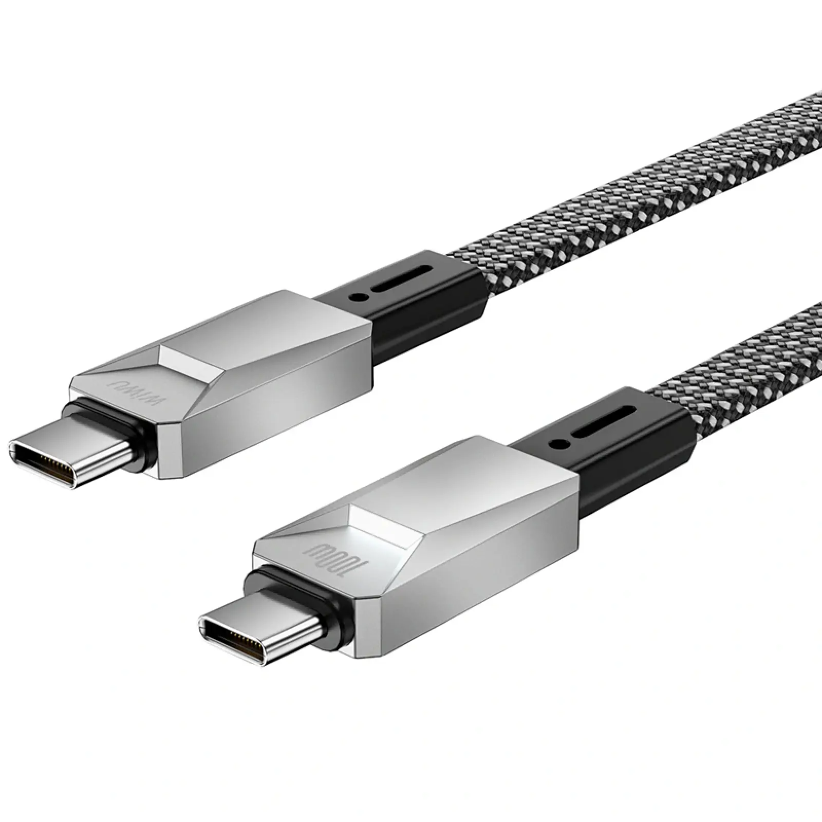 Дата кабель WIWU C078 Type-C to Type-C 100W (1m), Silver 3, купить оптом с доставкой