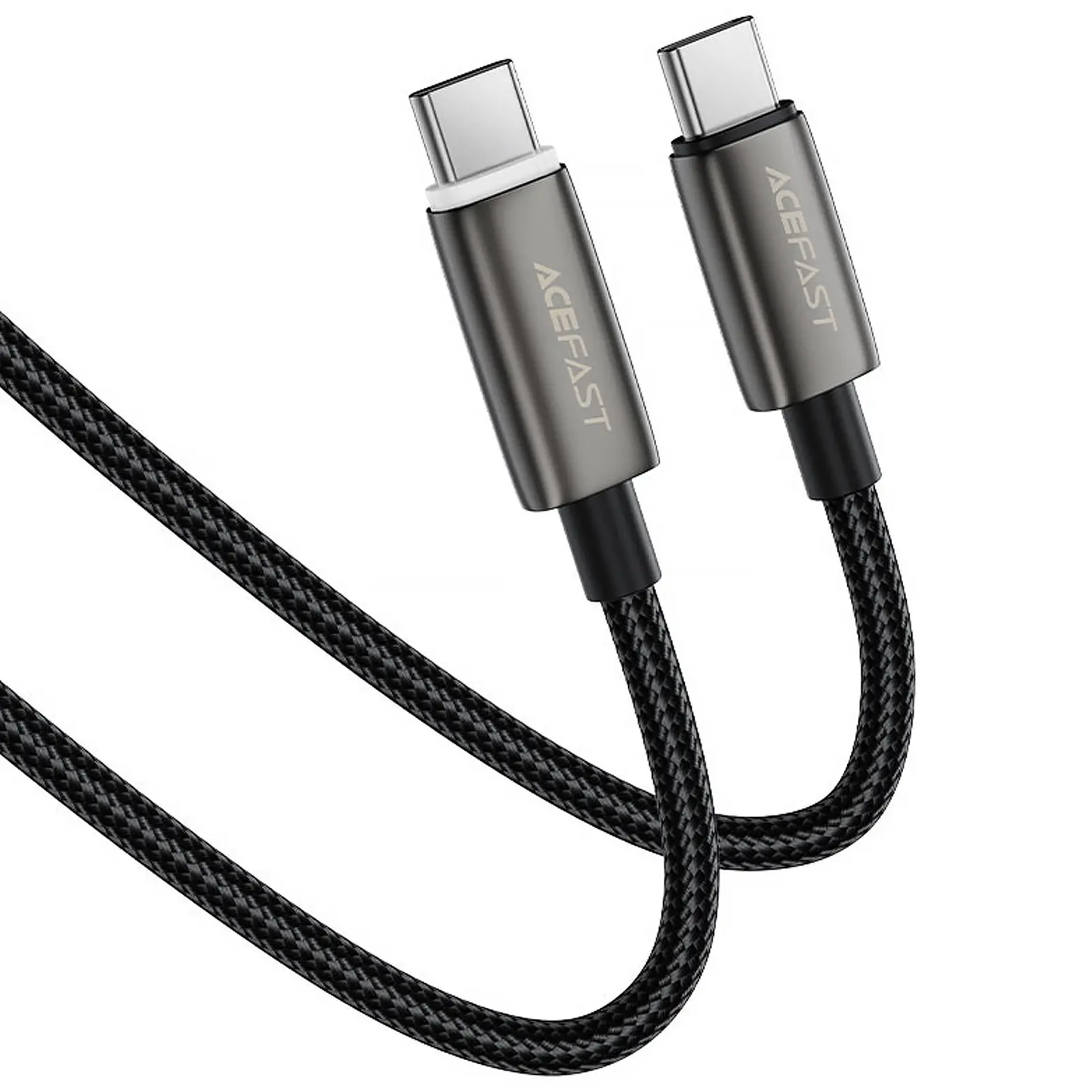 Дата кабель Acefast C23-03 Type-C to Type-C 60W (1.2m), Black 2, купить оптом с доставкой