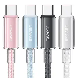 Уценка Дата кабель USAMS US-SJ660 Type-C to Type-C PD100W Cloud Series (1.2m)