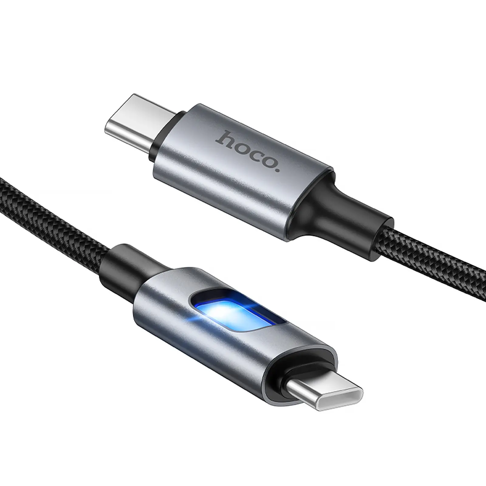 Дата кабель Hoco U144 New Type-C to Type-C 60W (1.2m), Black 2, купить оптом с доставкой