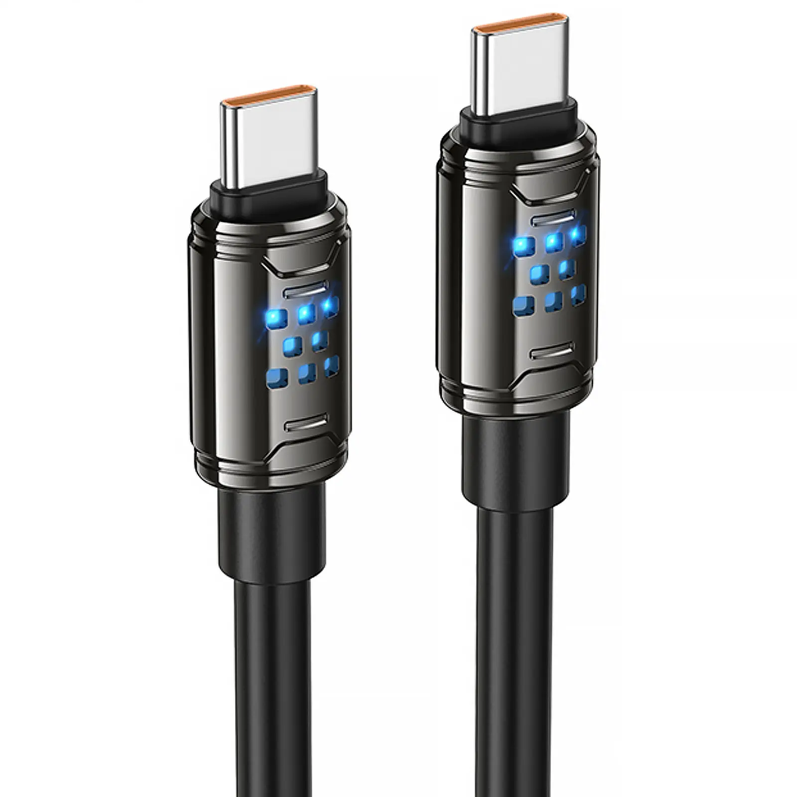Дата кабель Hoco U143 Joy Type-C to Type-C 240W (1.2m), Black, купить оптом с доставкой