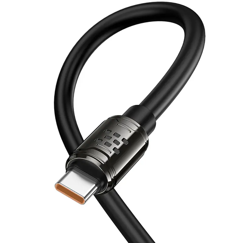 Дата кабель Hoco U143 Joy Type-C to Type-C 240W (1.2m), Black 5, купить оптом с доставкой