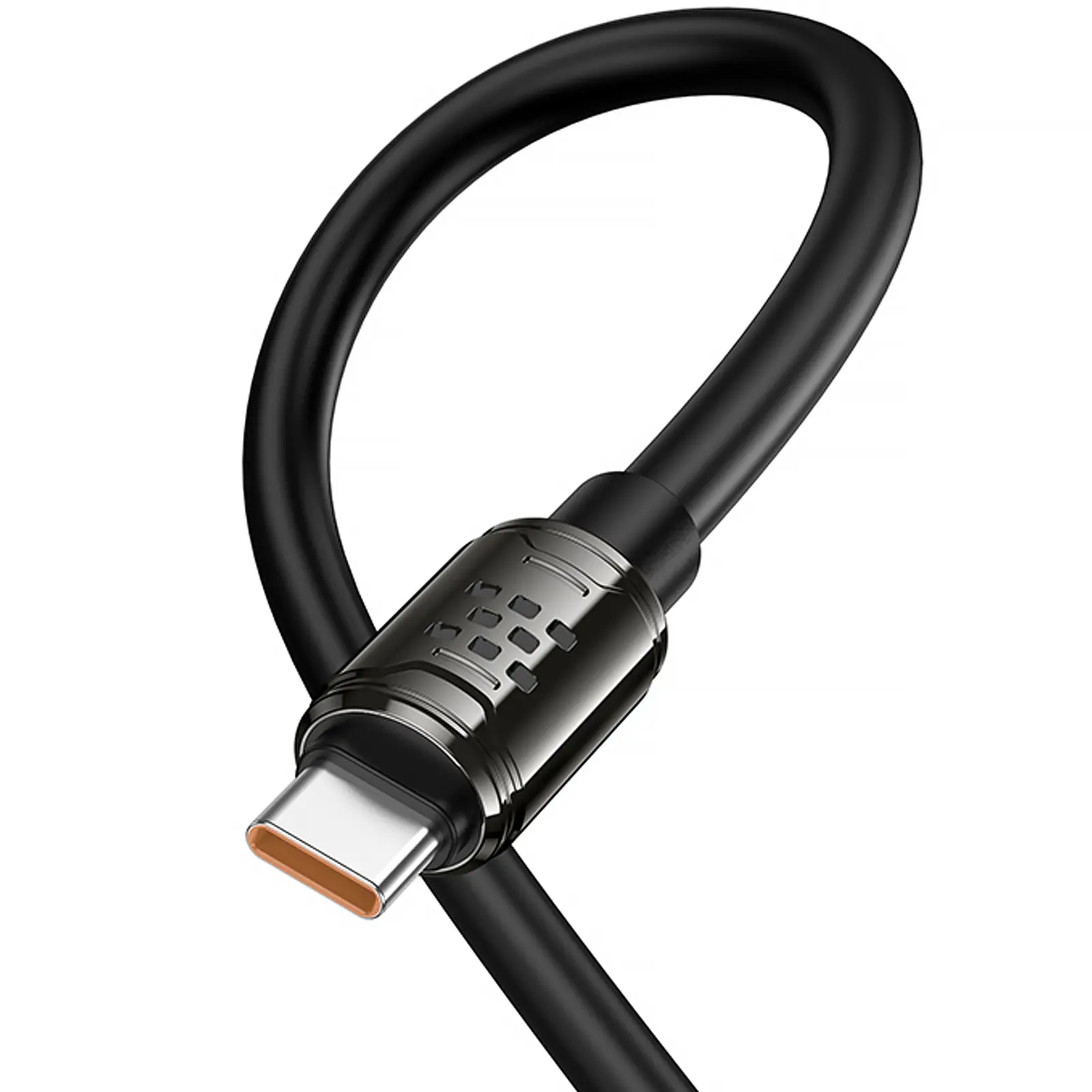 Дата кабель Hoco U143 Joy Type-C to Type-C 240W (1.2m), Black 5, купить оптом с доставкой