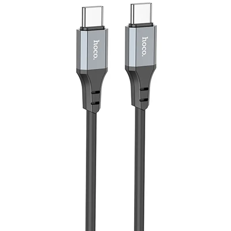 Дата кабель Hoco X86 Spear Type-C to Type-C 60W (1m), Black, купить оптом с доставкой