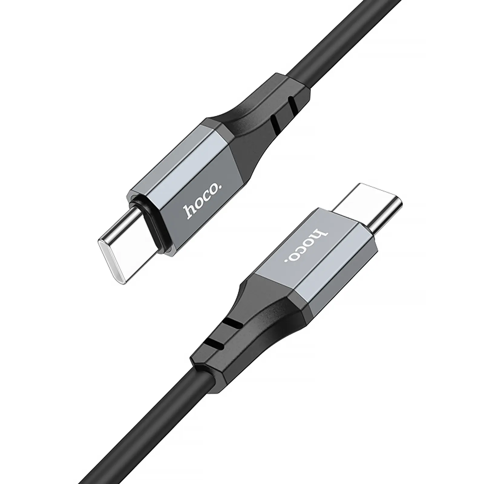 Дата кабель Hoco X86 Spear Type-C to Type-C 60W (1m), Black 2, купить оптом с доставкой