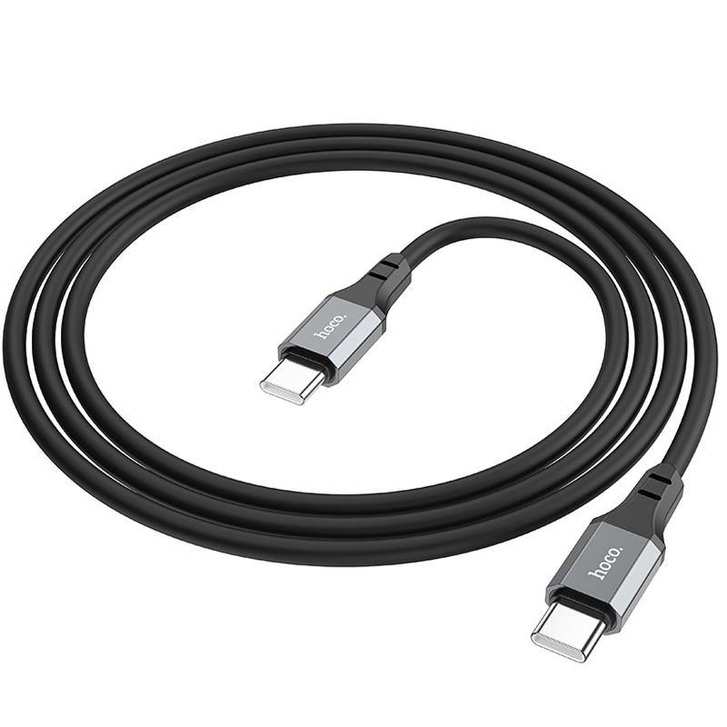 Дата кабель Hoco X86 Spear Type-C to Type-C 60W (1m) на картинке №4