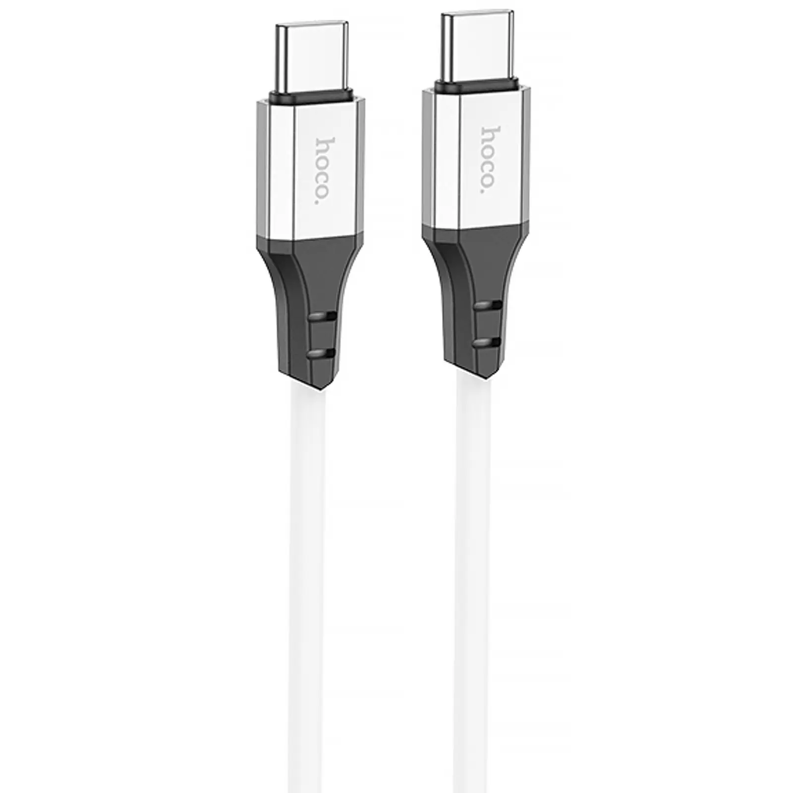Дата кабель Hoco X86 Spear Type-C to Type-C 60W (1m), White, купить оптом с доставкой