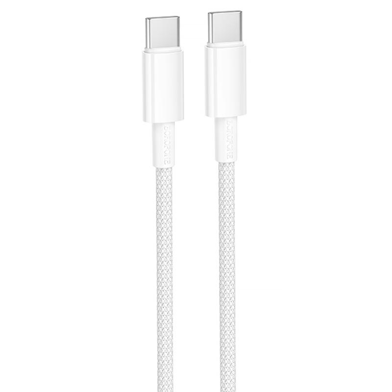 Дата кабель Borofone BX117 Source Type-C to Type-C 60W (1m) на малюнкі №1