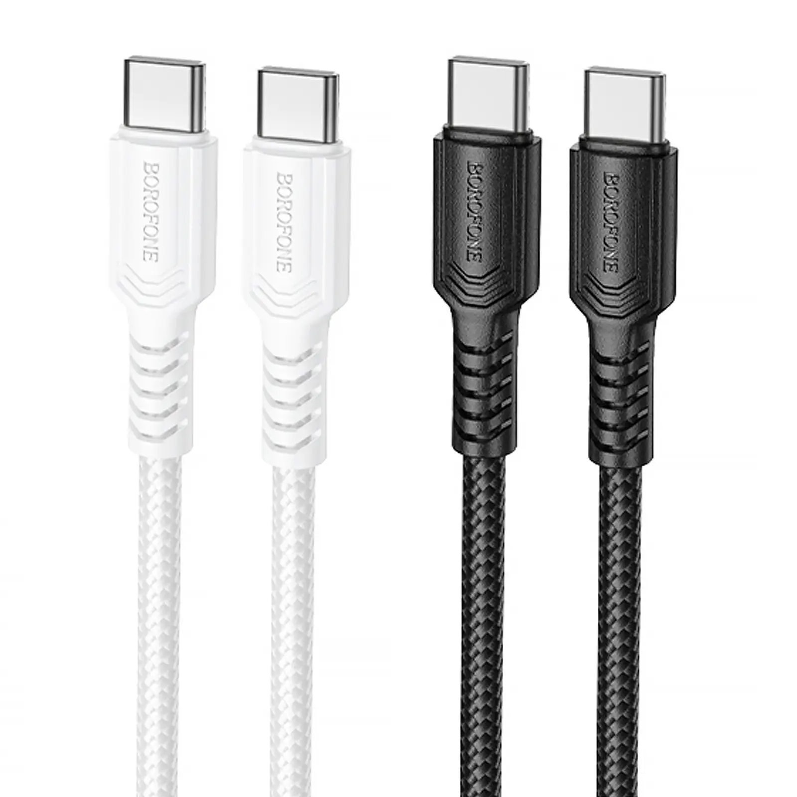 Дата кабель Borofone BX116 Certain Type-C to Type-C 60W (1m), купить оптом с доставкой