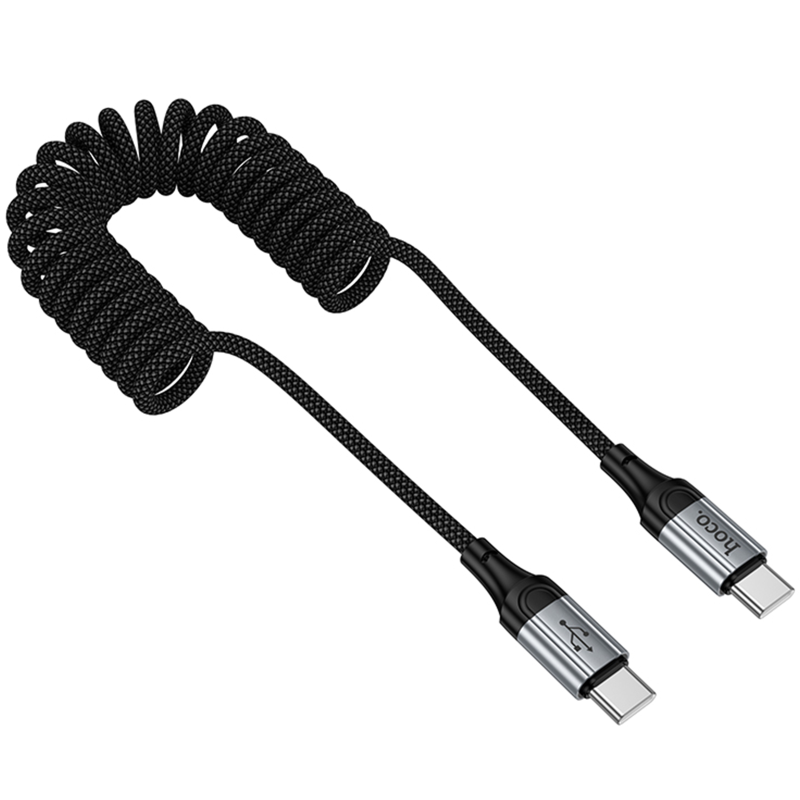 Дата кабель Hoco X121 Nuevo Type-C to Type-C 60W (1.5m), Black 2, купити оптом з доставкою