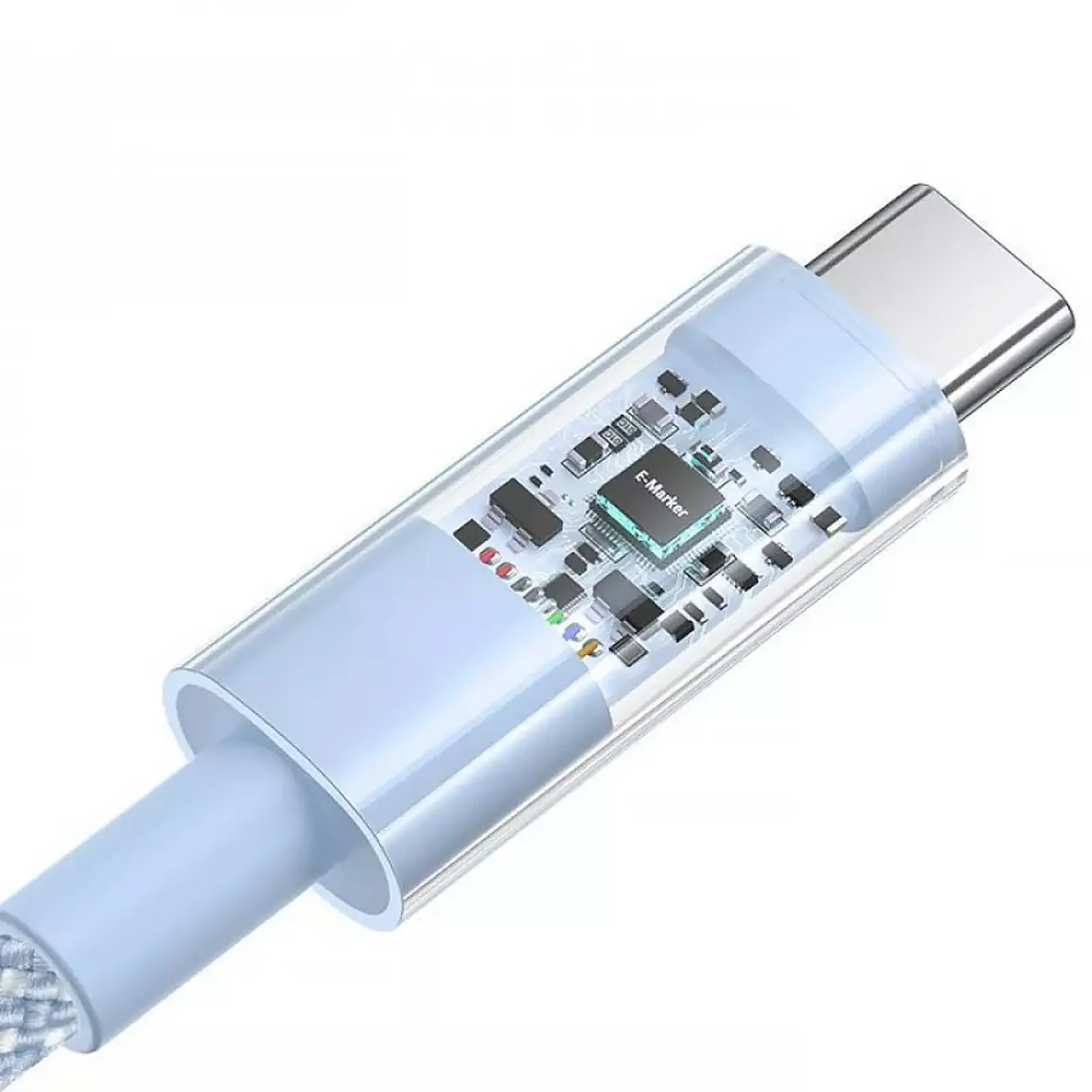 Дата кабель Baseus Gem Fast Charging Type-C to Type-C 100W (2m) (P10373000111-01), Blue 2, купить оптом с доставкой