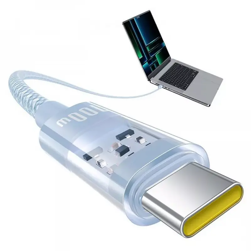 Дата кабель Baseus Gem Fast Charging Type-C to Type-C 100W (2m) (P10373000111-01), Blue 3, купить оптом с доставкой