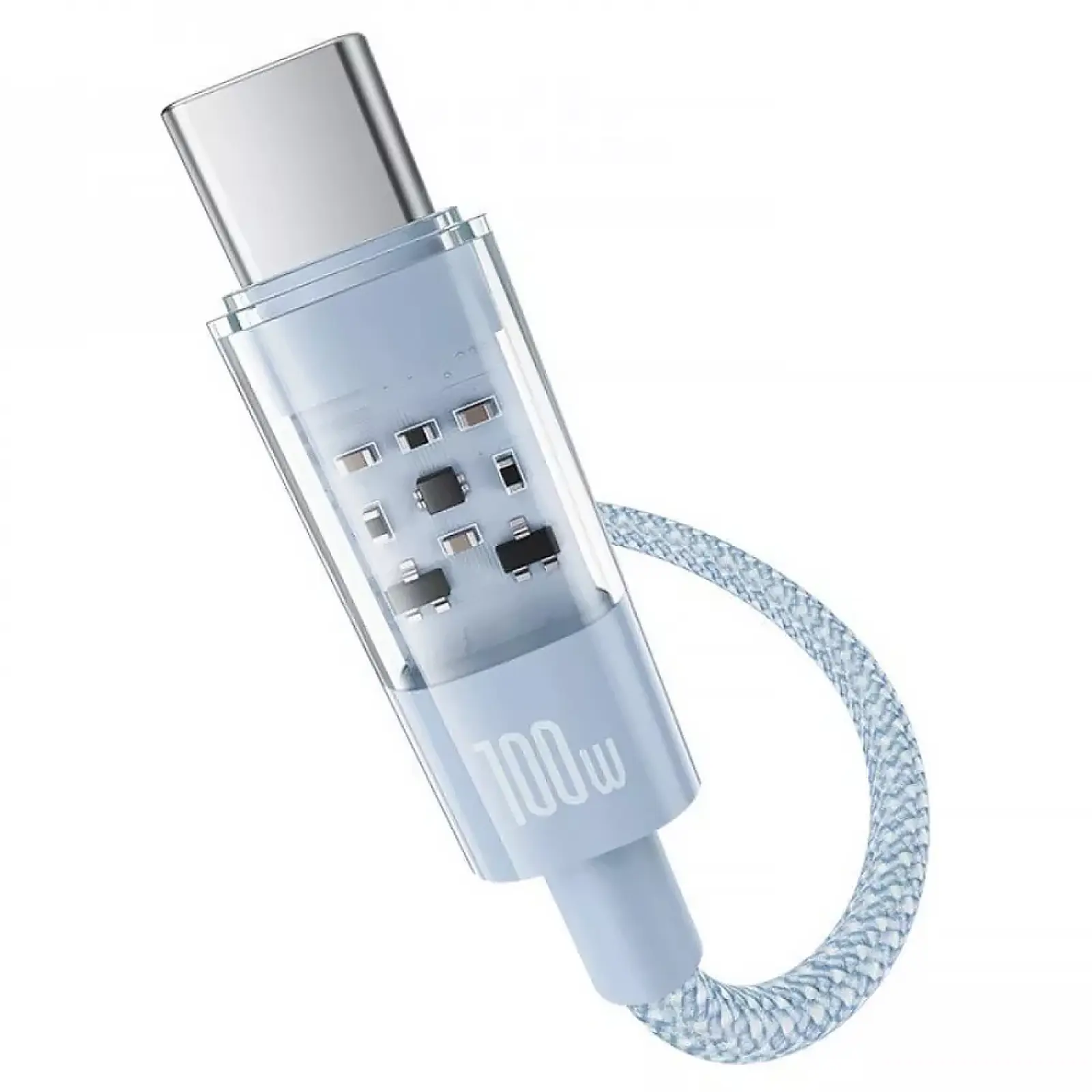 Дата кабель Baseus Gem Fast Charging Type-C to Type-C 100W (2m) (P10373000111-01), Blue 4, купить оптом с доставкой