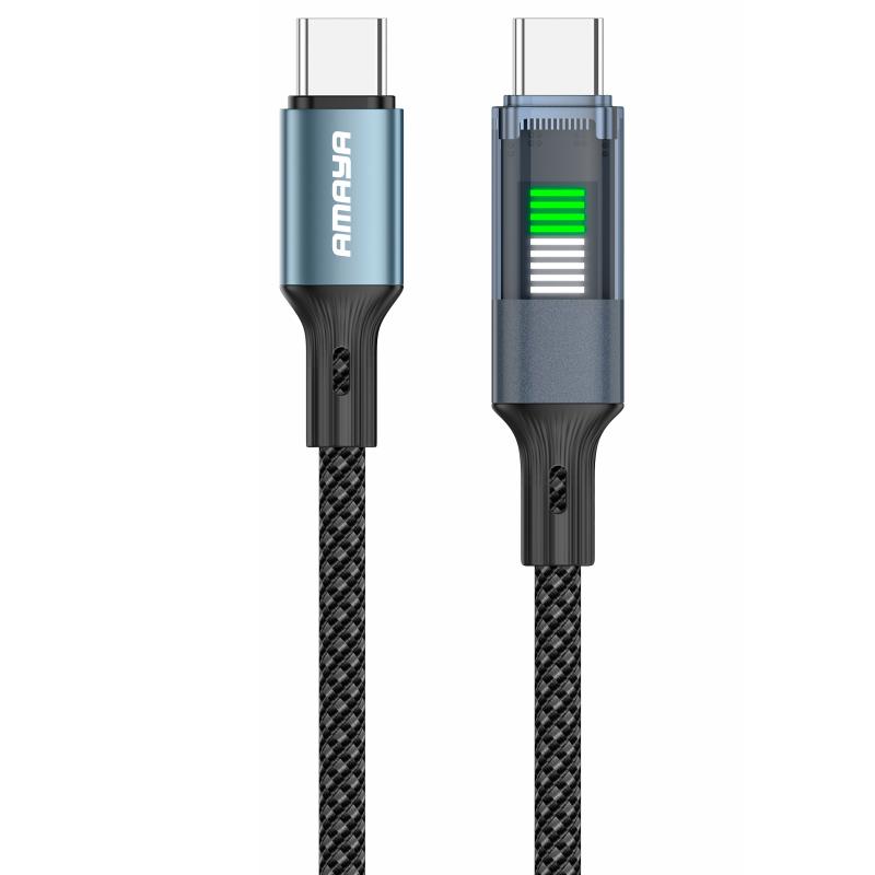 Дата кабель Amaya 111CC Type-C to Type-C 60W (1.2m) на малюнкі №1
