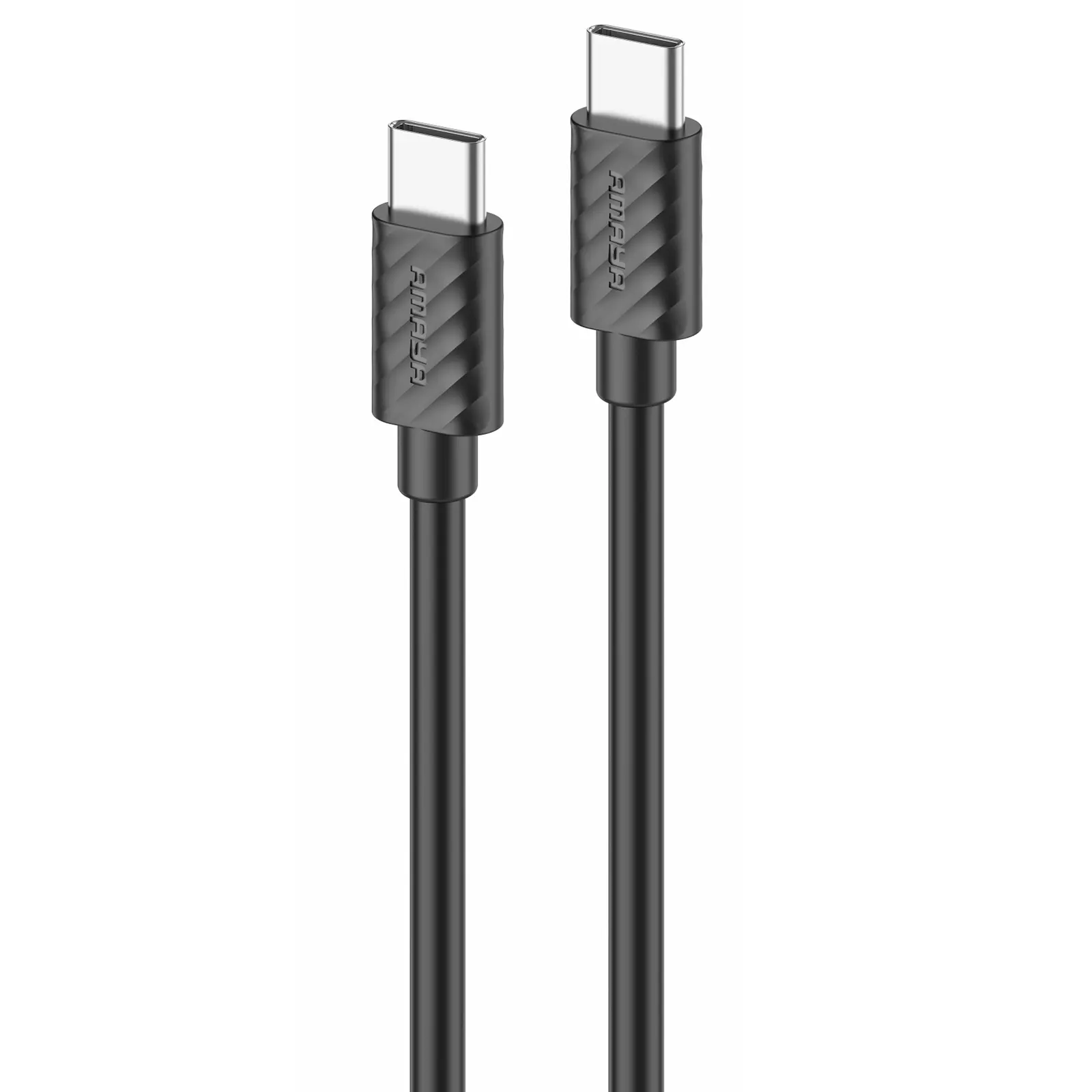 Дата кабель Amaya 77CC Type-C to Type-C 60W (1m), Black, купить оптом с доставкой