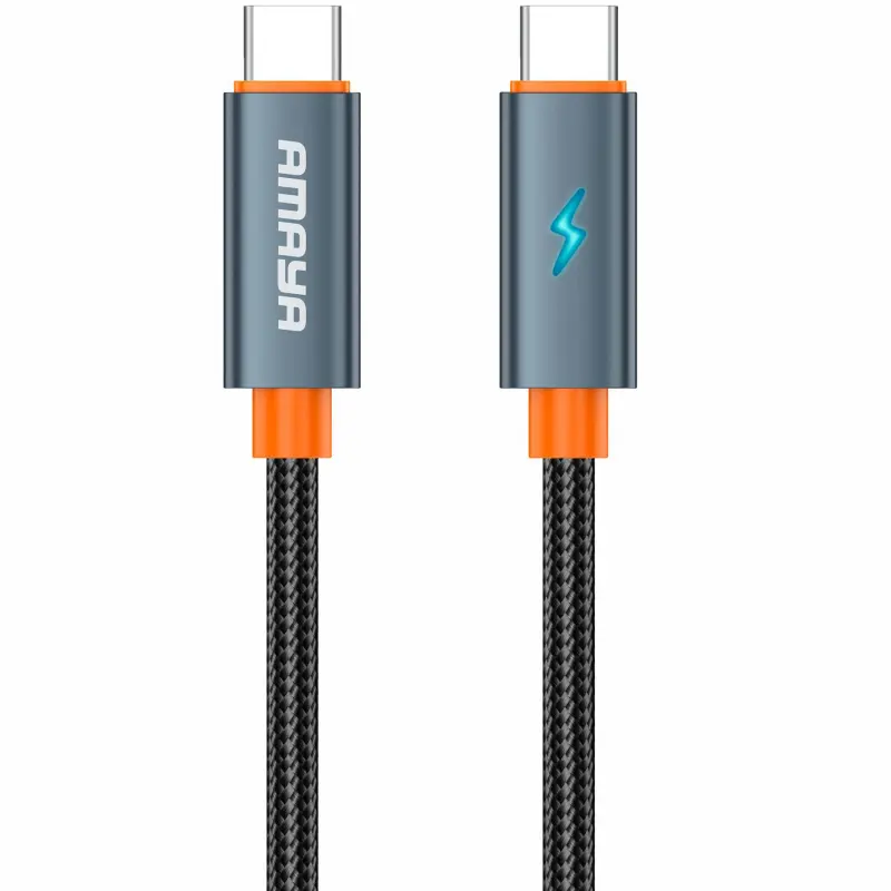 Дата кабель Amaya CC58 Type-C to Type-C 60W (1m), Gray, купить оптом с доставкой