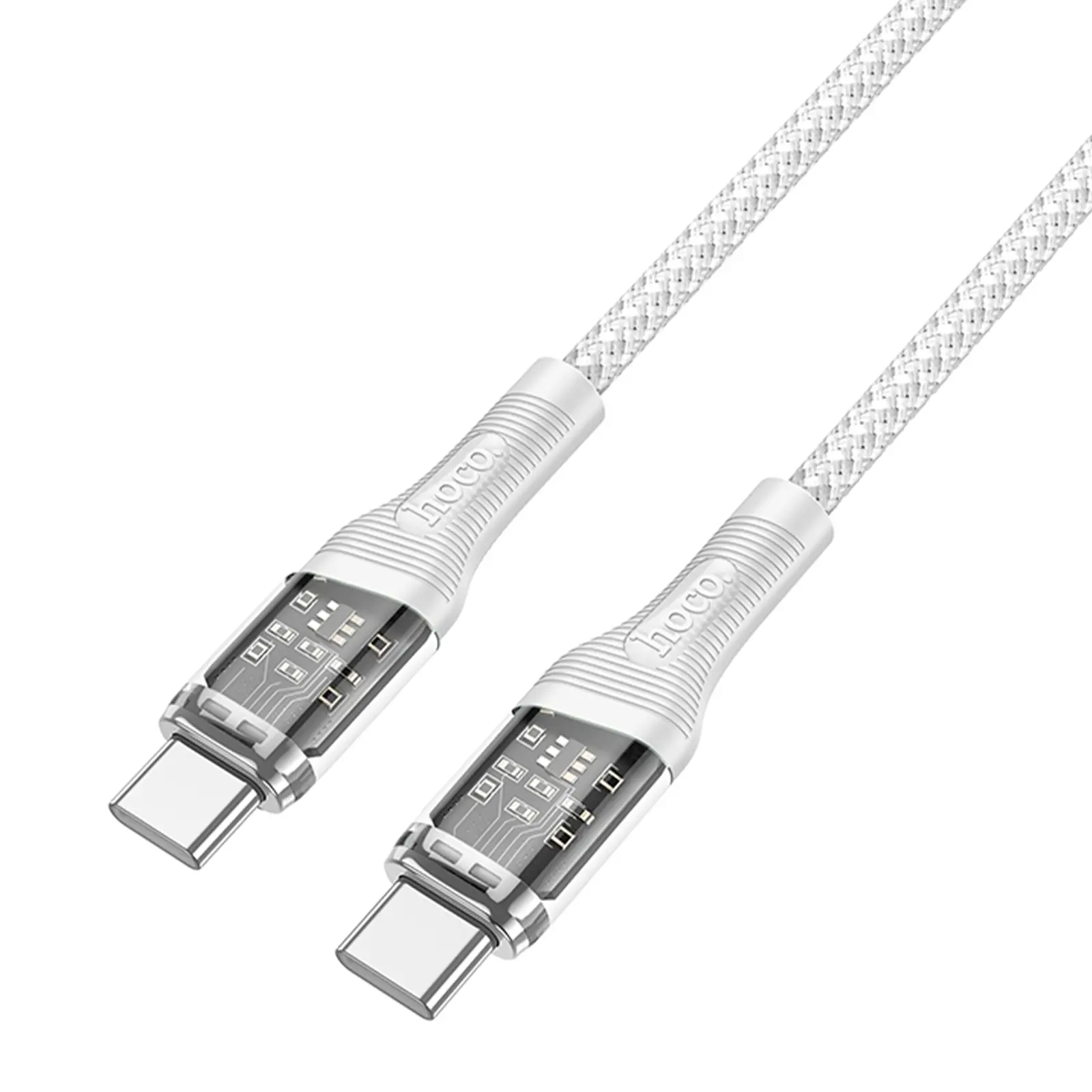 Дата кабель Hoco U111 Discovery Edition Type-C to Type-C 60W (1.2m), Grey 2, купить оптом с доставкой
