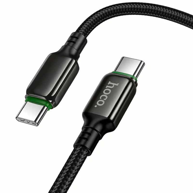Дата кабель Hoco X127 Exceed Type-C to Type-C 60W (1m), Black 5, купить оптом с доставкой