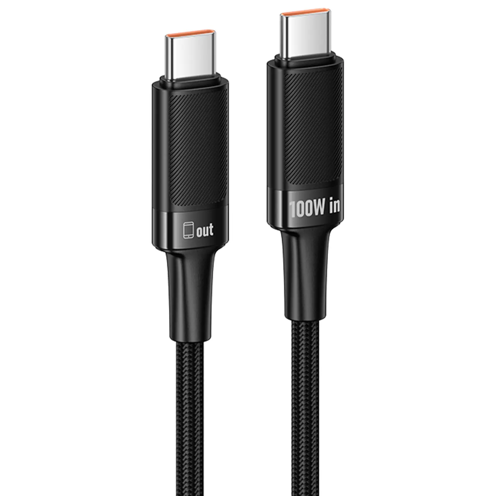 Дата кабель Hoco U153 Extreme Type-C to Type-C 100W (1.2m), купить оптом с доставкой