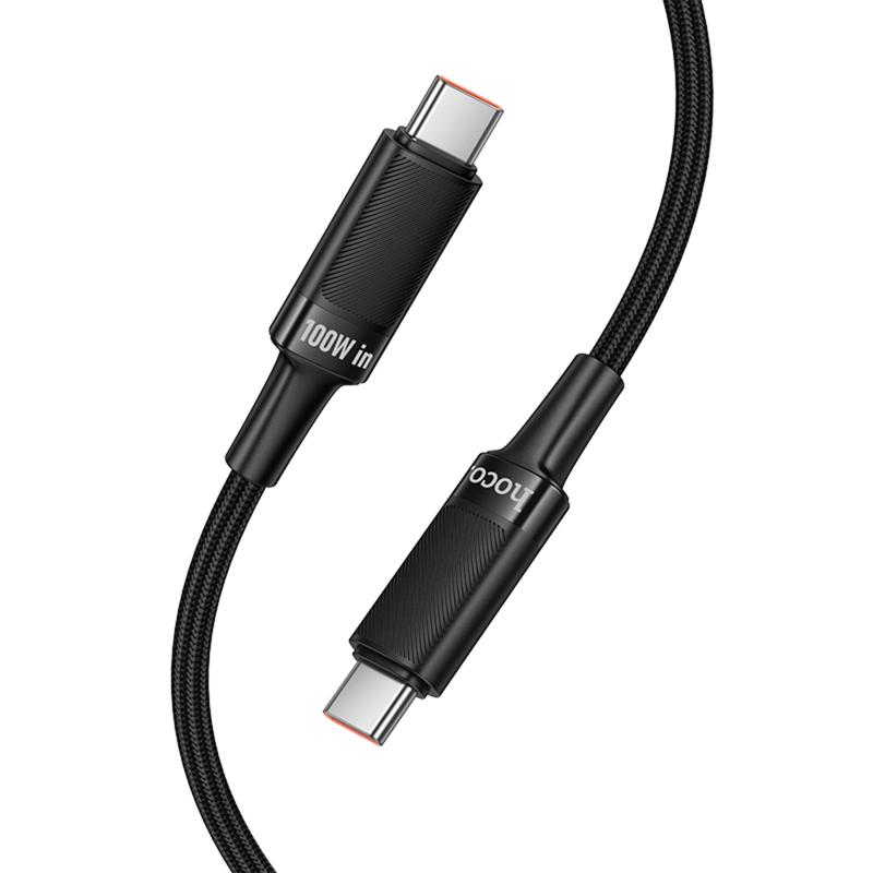 Дата кабель Hoco U153 Extreme Type-C to Type-C 100W (1.2m) на картинке №6