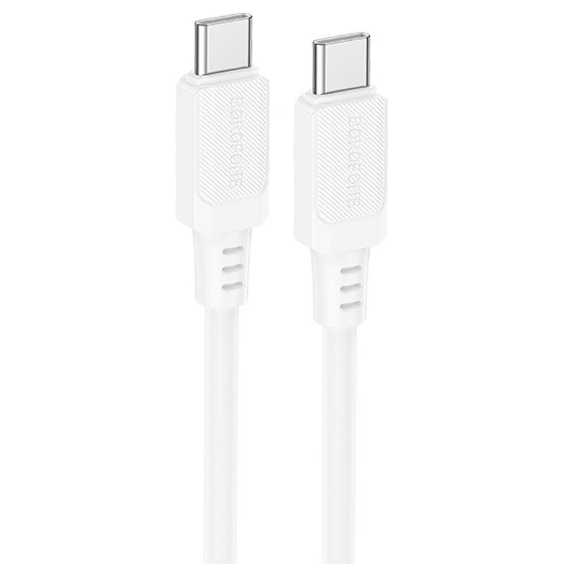 Дата кабель Borofone BX115 Lotto Type-C to Type-C 60W (1m) на картинке №1