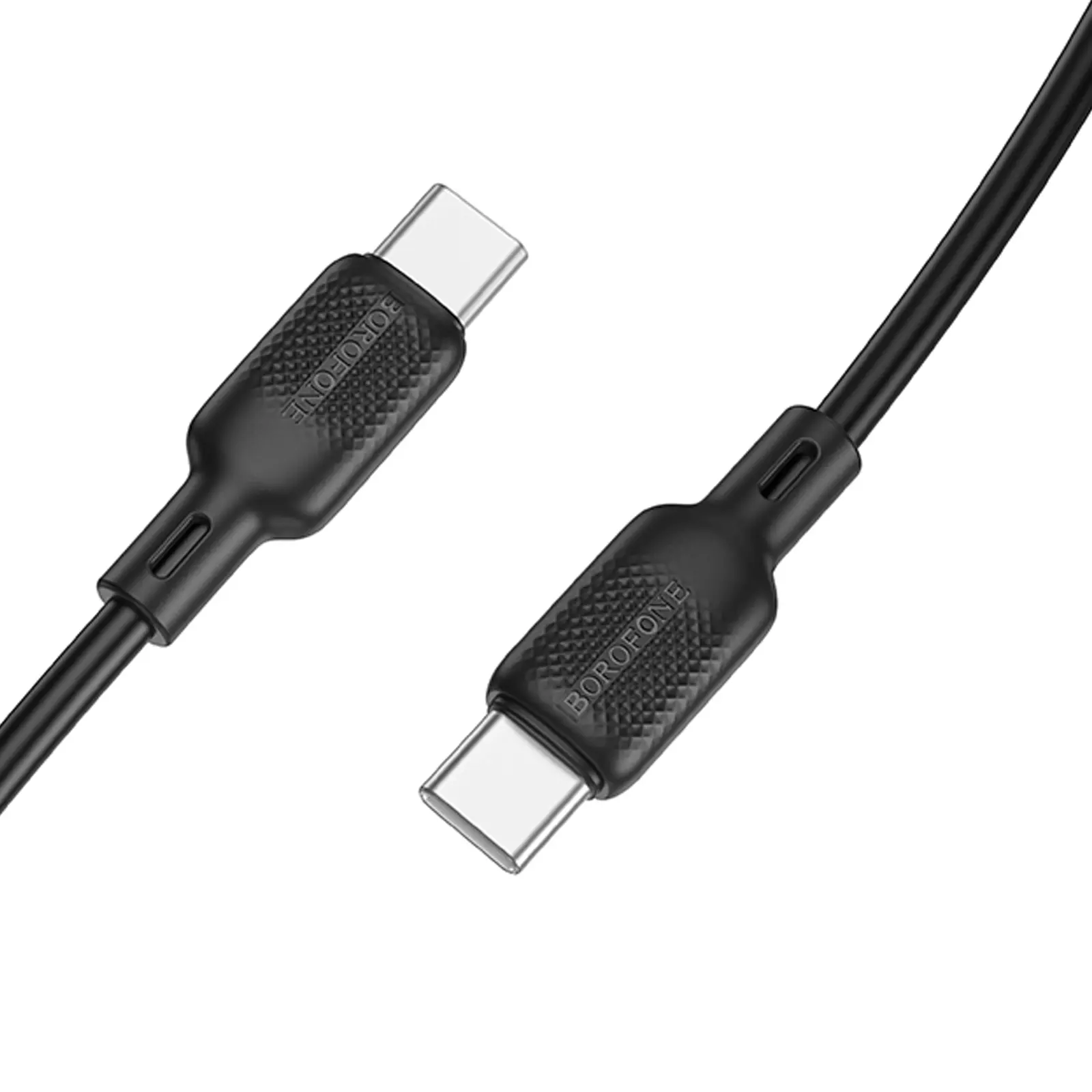 Дата кабель Borofone BX113 Lenny Type-C to Type-C 60W (2m), Black 3, купить оптом с доставкой